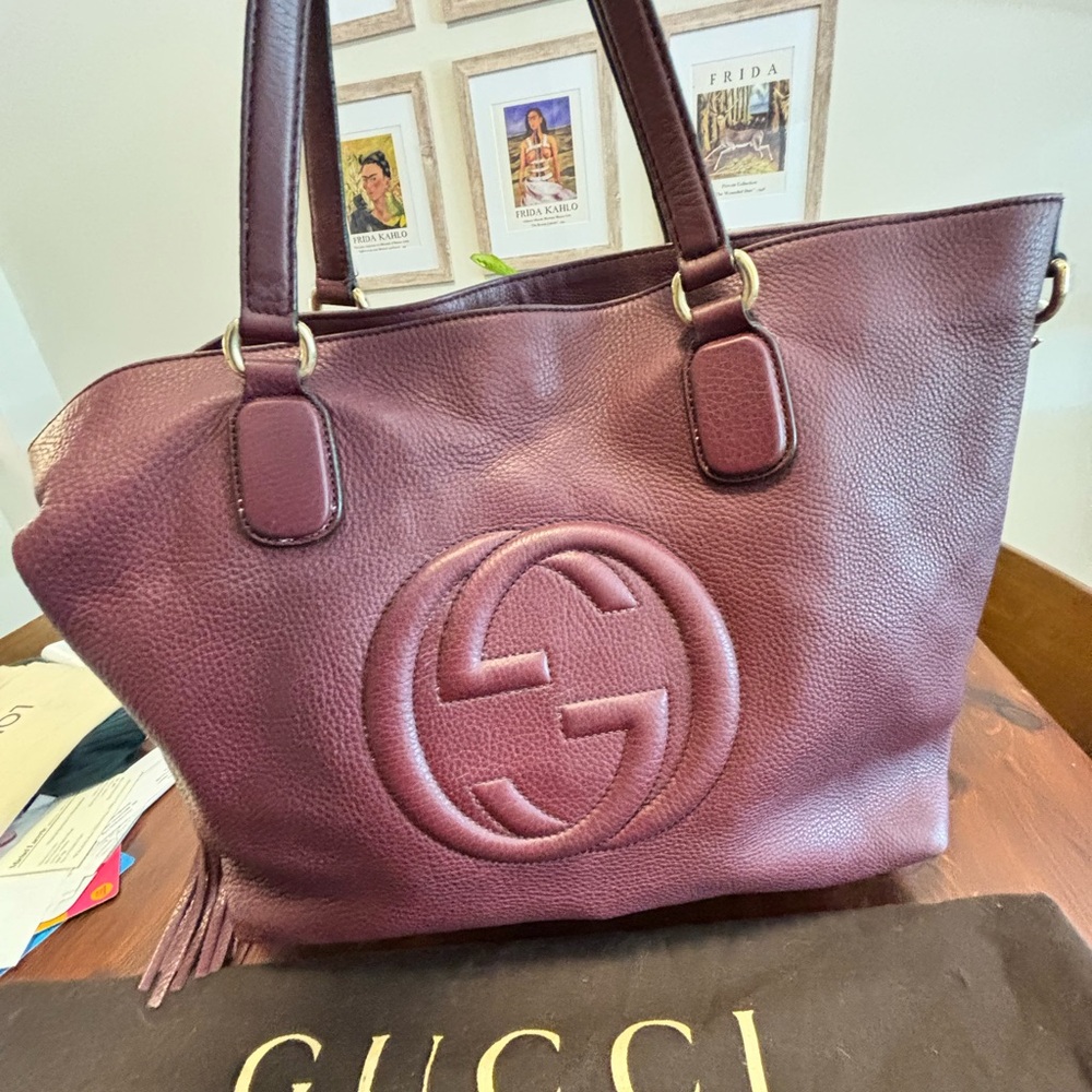 Gucci Women's Deep Burgundy Tote